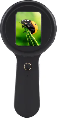 Produktbild von Handheld-Digitalmikroskop 200-fache Vergrößerung, 2-Zoll-Bildschirm, tragbare digitale Lupe mit 16 LED-Leuchten für die Reparatur von Schaltkreisen und Lötarbeiten, schwarz