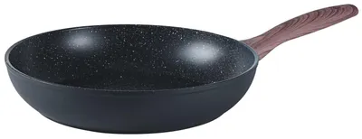 Bratpfanne 28 cm, 3 Liter, antihaftbeschichtet, schwarz, ofenfest