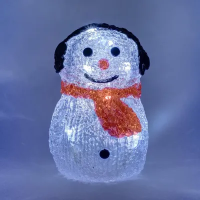 Obrázek produktu pro DECOLED LED svítící sněhulák, 15 cm