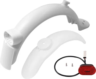 Obrázek produktu pro Sada předního a zadního blatníku pro elektrickou koloběžku se zadním světlem, kompatibilní s elektrickou koloběžkou M365 Pro2