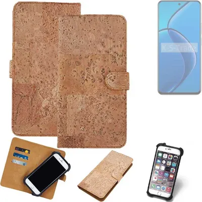 Produktbild von K-S-Trade Hülle kompatibel mit Realme 12 4G  Kork Handyhülle Cover  Schutzhülle TPU Case Bumper in Hellbraun, (1x)