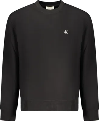 Produktbild von Elegantes Herren-Sweatshirt Schwarz – Rundhals, Langarm, Stickerei