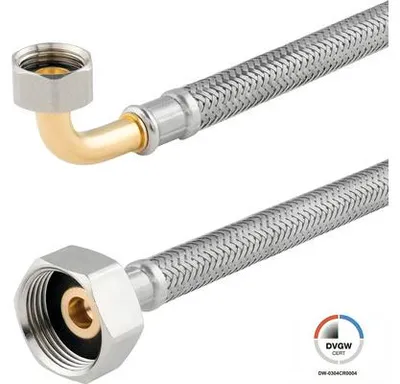 Produktbild von veporit Flexschlauch 3/8 IG-Bogen x 3/8 IG x 200 mm DVGW "
