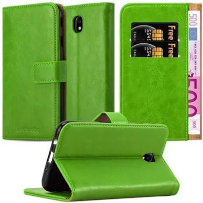 Image de Cadorabo Housse pour Samsung Galaxy J7 2017 Housse de protection en vert Housse pour portable Book Case Etui Luxury
