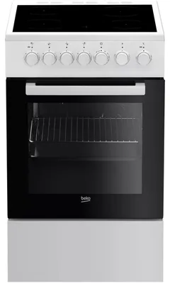 Image de Cuisinière vitrocéramique 60l 4 feux blanc - Beko - FSS57100GW -