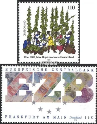 Produktbild von Briefmarken BRD (BR.Deutschland) 1998 Mi 1999,2000 (kompl.Ausg.) gestempelt 1100 Jahre Hopfenanbau