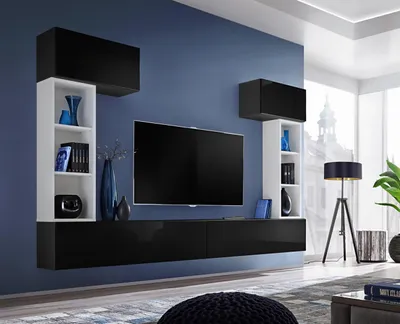 Zdjęcie produktu dla Meble do salonu meblościanka designerskie meble nowoczesny styl drewno nowy
