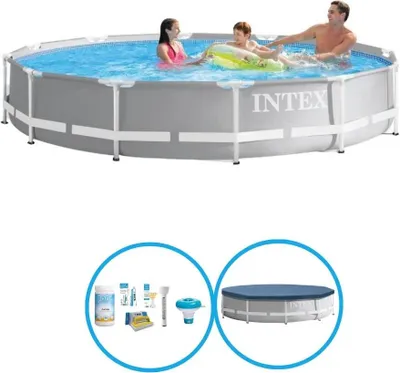 Produktbild von Intex Pool Prism Frame 366x76 cm - Schwimmbad-Paket