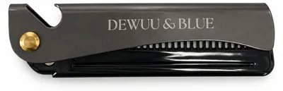Productafbeelding van Vouwkam metaal voor heren, baard- en haarstyling met flesopener, AI-gegenereerde afbeelding