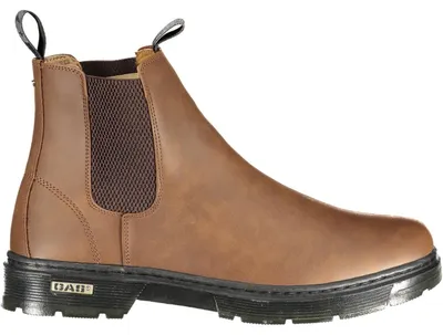 Produktbild von Braune Herrenstiefel mit Elastikeinsätzen und Kontrastdetails