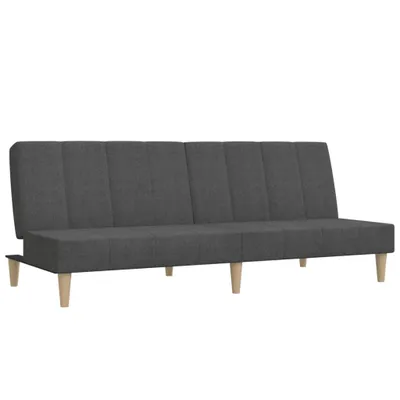 Produktbild von Schlafsofa 2-Sitzer Dunkelgrau Stoff