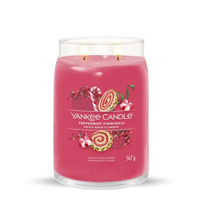 Produktbild von Yankee Candle Peppermint Pinwheels, Zylinder, Pink, Pfefferminz, Vanille, 90 h, 1 Stück(e)