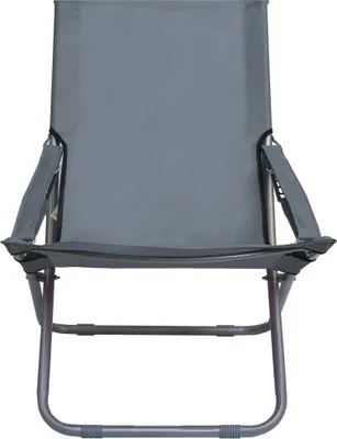 Produktbild von vidaXL Klappbare Strandstühle 2 Stk. Stoff Grau