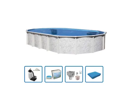 Produktbild von Interline Stahlwandpool "Diana" 7,30 x 3,60 m, Tiefe 1,32 m (Basis Set)
