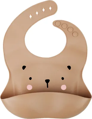 Produktbild von Silikon Lätzchen mit Auffangtasche Bär Bear