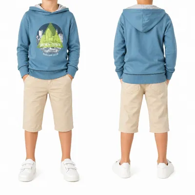 Produktbild von 66116 Blue Seven Jungen Hoody Sweatshirt Blau Gr. 152