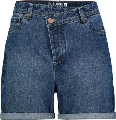 Produktbild von Sublevel Denim Short Damen Ladies Denim Bermuda blau Streetwear 100% Baumwolle S