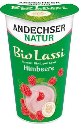 Produktbild von Andechser Natur Lassi Himbeere 3,5% -- 250g