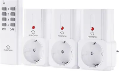 Produktbild von Renkforce Steckdosen-Set 4teilig Innenbereich 3680 W