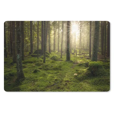 Produktbild von MuchoWow® Mauspad Mousepad Wald - Sonne - Baum 27x18 cm - Mousepads - Maus Mat - Pad - Mausunterlage - Büroartikel - Desk Matten