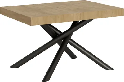 Produktbild von Ausziehbarer Tisch 90x130/234 cm Famas Quercia Natura Anthrazitrahmen