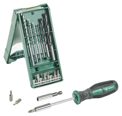 Image de Jeu de 14 embouts et forets + tournevis porte-embout Mini X-Line BOSCH - 2607017654