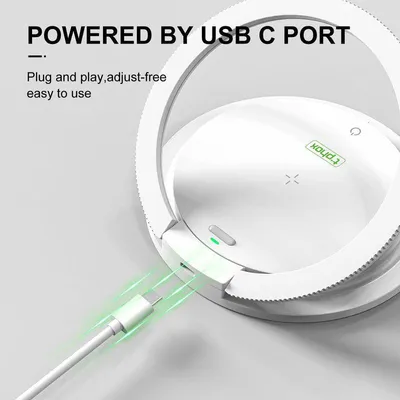 Image de T-PHOX veilleuse 15W chargeur sans fil blanc