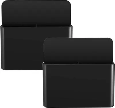 Immagine prodotto di Coni magnetici - 2 pezzi - Scatolette magnetiche - Supporti magnetici per scatolette - Per frigorifero, lavagna da ufficio, organizzazione dell'ufficio, arredamento per armadi - Nero