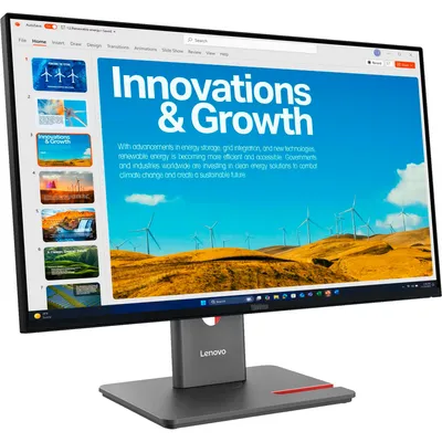 Produktbild von Lenovo ThinkVision P24QD-40 Monitor, 60,5 cm (23.8"), 2560 x 1440 Pixel, Quad HD, LCD, 6 ms, Schwarz