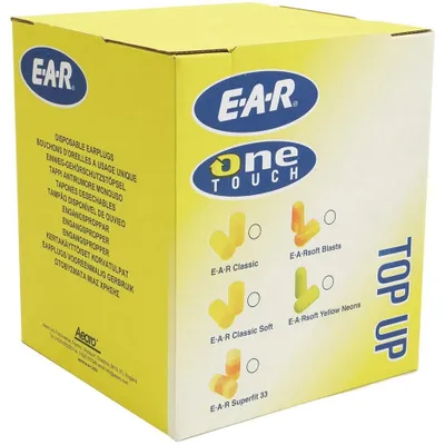 Imagen del producto de Tapones para los oídos 3M™ E-A-R™ Classic™, paquete de recambio, modelo PD-01-009 | Envase (500 pares)