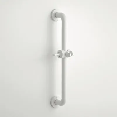 Imagen del producto de Soporte para cabezal de ducha PBA 01, barra de 770 mm, fabricada en nylon, con soporte para cabezal de ducha