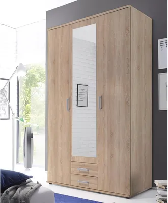 Produktbild von Kleiderschrank Holzschrank Drehtürenschrank Schrank Schlafzimmer "Kitty II"