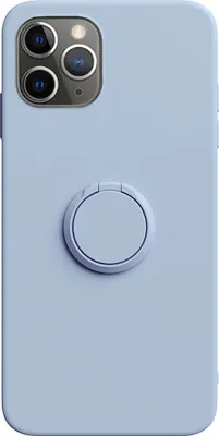 Produktbild von Hülle für Apple iPhone X/Xs - Ring Silikon Schutzhülle Handyhülle Case - Hellblau