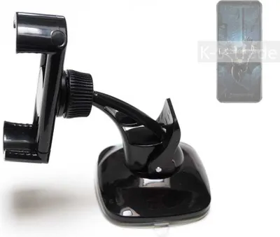 Produktbild von K-S-Trade kompakte Handy-Halterung Windschutzscheibe kompatibel mit Asus ROG Phone 6 Batman Edition Dimensity Armaturenbrett schwarz Autohalterung KFZ