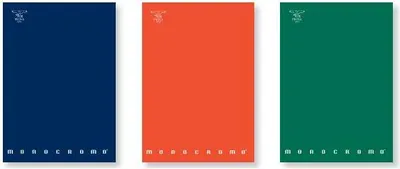 Produktbild von Pigna Monocromo, Blau, Grün, Orange, A4, 96 Blätter, 80 g/m², Liniertes Papier