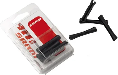 Zdjęcie produktu dla Osłona ramy SRAM Do mocowania do tulei linki hamulca / zmiany biegów, wykonana z gumy, długość 40 mm, czarna, SB-pakowane po 4 sztuki
