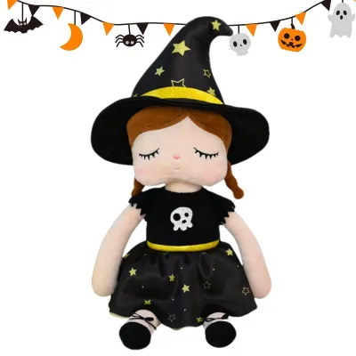 Productafbeelding van Elzusha - Schattige Pluche Heksenpop voor Halloweendecoratie