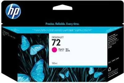Obrázek produktu pro HP 72 Purpurová inkoustová kazeta, 130 ml, Řada tiskáren HP DesignJet T610, řada tiskáren T620, řada tiskáren T770, řada tiskáren..., Termotiskárna, Purpurová, C9372A, Singapur, 202 mm