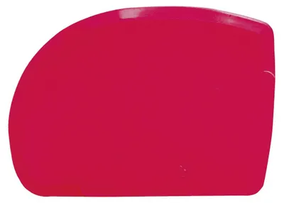 Produktbild von Teigschaber rot, PP 128 x 90 x 1 mm