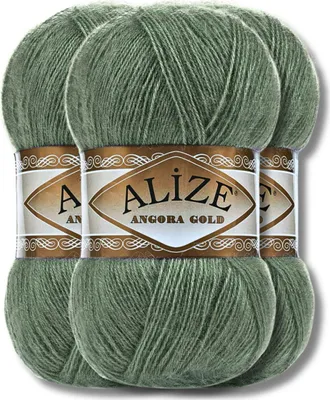 Produktbild von Alize 3x 100g Angora Gold Wolle, Uni, Häkeln, Stricken (180)