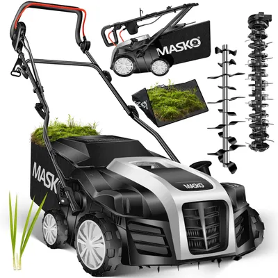 Produktbild von MASKO® Elektro Vertikutierer 2in1 Rasenlüfter 1800W, 40cm Arbeitsbreite, 55L Fangkorb
