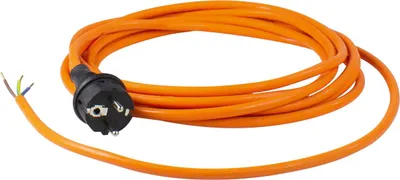 Produktbild von as-Schwabe PUR-Anschlusskabel 5m Schukostecker & abgemantelt 3G1,0 Orange IP44
