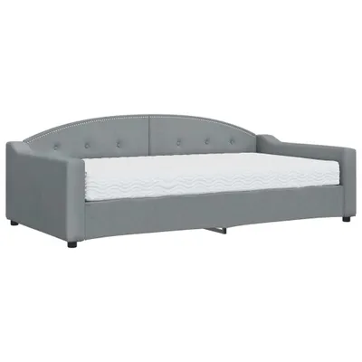 Produktbild von VidaXL 3197517, Sofabett, Grau, Schaum, Metall, Polyester, Holz, 2230 mm, 1100 mm
