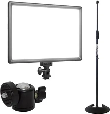 Image de Neewer lumière continue NL192AI LED lampe de surface avec trépied et articulation sphérique