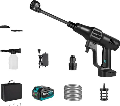 Obrázek produktu pro Vysokotlaký čistič, bezdrátový, bezkartáčový motor, 1 baterie