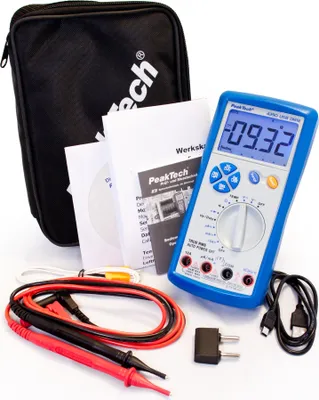 Image de PeakTech P 4390 - Multimètre numérique ~ 6 000 comptes ~ 600V AC/DC ~ 10A AC/DC - avec USB