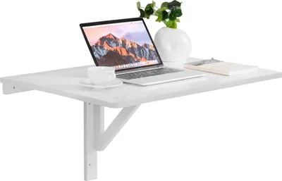 Produktbild von COSTWAY stół ścienny składany stół ścienny składany 80x60cm biały drewno