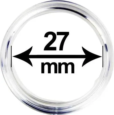 Obrázek produktu pro Kapsle (pouzdro) na mince, vnitřní průměr 27 mm