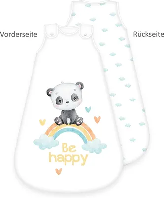 Produktbild von Regenbogen Panda Baby-Schlafsack