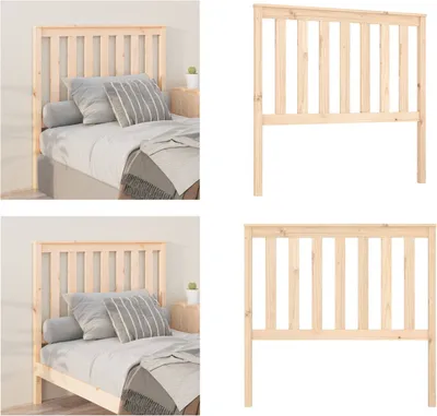 Produktbild von vidaXL Kopfteil 106x6x101 cm Massivholz Kiefer - Kopfteil - Kopfteile - Bettkopfteil - Holzkopfteil